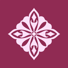 Vintage ornate linear ornaments in Kazakh traditional style. Asian floral designs. Abstract Asian elements of the national pattern of the ancient nomads of the Kyrgyz, Mongols, Kazakhs, Tatars. EPS10
