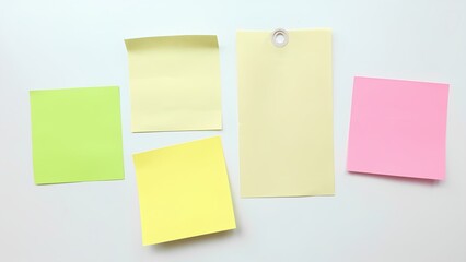 Creative note taking techniques office desk image collection minimalist environment top-down view productivity enhancement