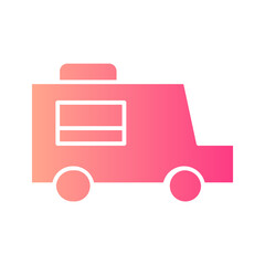food truck gradient icon
