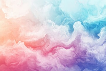 Fototapeta premium Vibrant sky of pastel hues and white clouds.