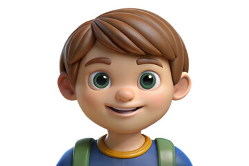Smiling Cartoon Boy