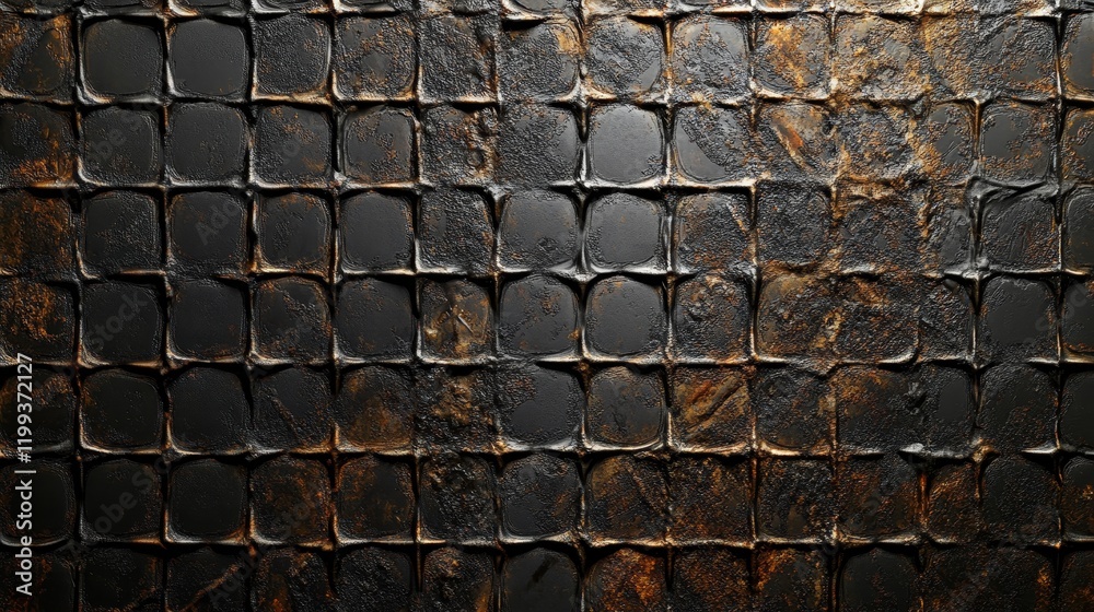 Fototapete dark textured background with grid pattern