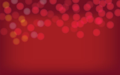 Beautiful festive red bokeh background. Abstract bokeh background.