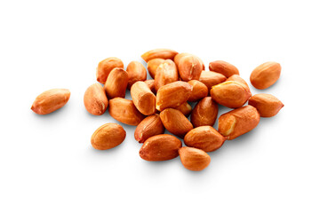 Pile of fresh dried peanuts