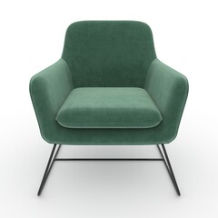 3d render armchair design element. Furniture