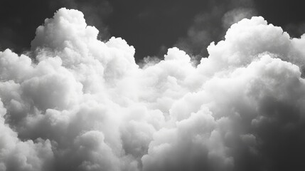 Dramatic black and white cloudscape.