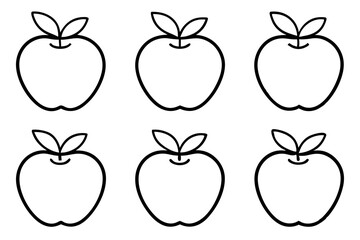 Apple Vector Bundle Line Art Collection