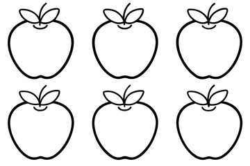 Apple Vector Bundle Line Art Collection