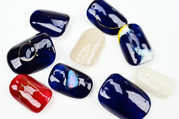 ランダムに配置したネイルの爪02