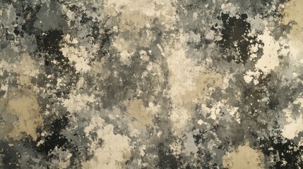 Obraz premium Desert Camouflage Pattern in Neutral Tones with Blank Space for Text Area