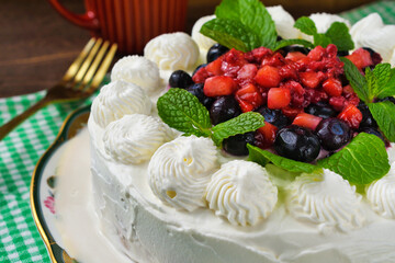メキシコのスイーツ パステル・デ・トレス・レチェス(3種のミルクのケーキ)  Mexican sweets Pastel de Tres Leches ( Mexican Tres Leches Cake,Tres Leches Cake,Three Milk Cake, 3 Milk Cake) 