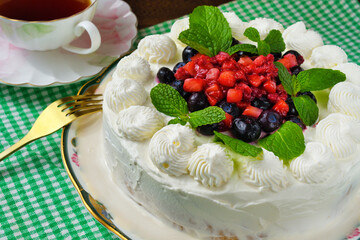 メキシコのスイーツ パステル・デ・トレス・レチェス(3種のミルクのケーキ)  Mexican sweets Pastel de Tres Leches ( Mexican Tres Leches Cake,Tres Leches Cake,Three Milk Cake, 3 Milk Cake) 