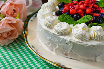 メキシコのスイーツ パステル・デ・トレス・レチェス(3種のミルクのケーキ)  Mexican sweets Pastel de Tres Leches ( Mexican Tres Leches Cake,Tres Leches Cake,Three Milk Cake, 3 Milk Cake) 