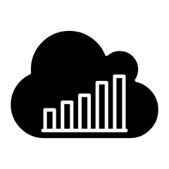 Cloud Stats Icon