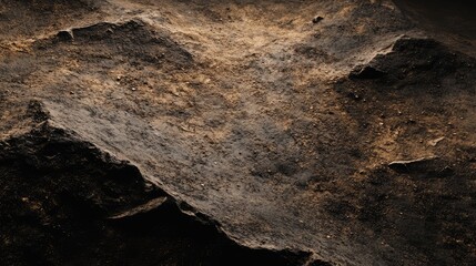 Obraz premium Desert Terrain with Hard Minerals and Negative Space for Text Placement
