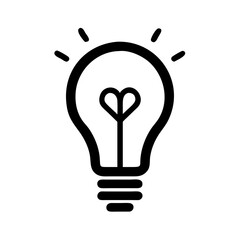 light bulb icon vector