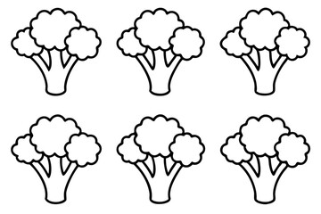 Broccoli Line Art Vector Bundle
