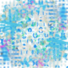 An abstract transparent psychedelic wavy vignette design element overlay.