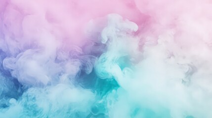 A dreamy blend of pink purple and blue creating a soft abstract smoky background