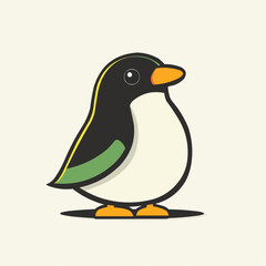 Fototapeta premium Cartoon Penguin Illustration. Vector Image