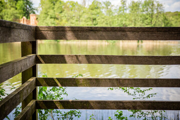 wooden fence and grass