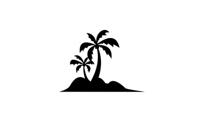 palm tree logo vector