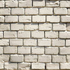Obraz premium Seamless Weathered White Brick Texture with Grungy, Distressed Details