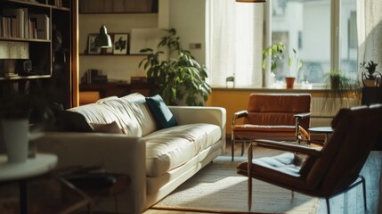 Fototapeta premium Cozy Living Room Interior
