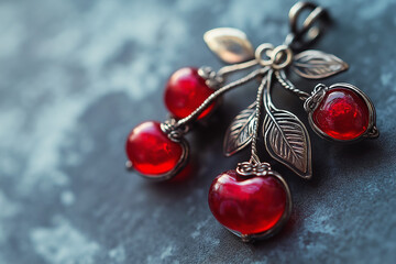 cherry themed jewellery