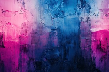 Obraz premium Abstract Pink and Blue Textured Art Background Vibrant Color Palette Modern Design