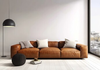 Chic and sophisticated decor accents the luxurious leather seating.