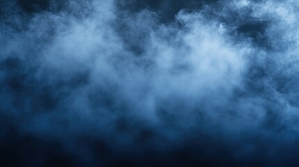 Obraz premium High fidelity coastal digital art navy background with atmospheric fog effects