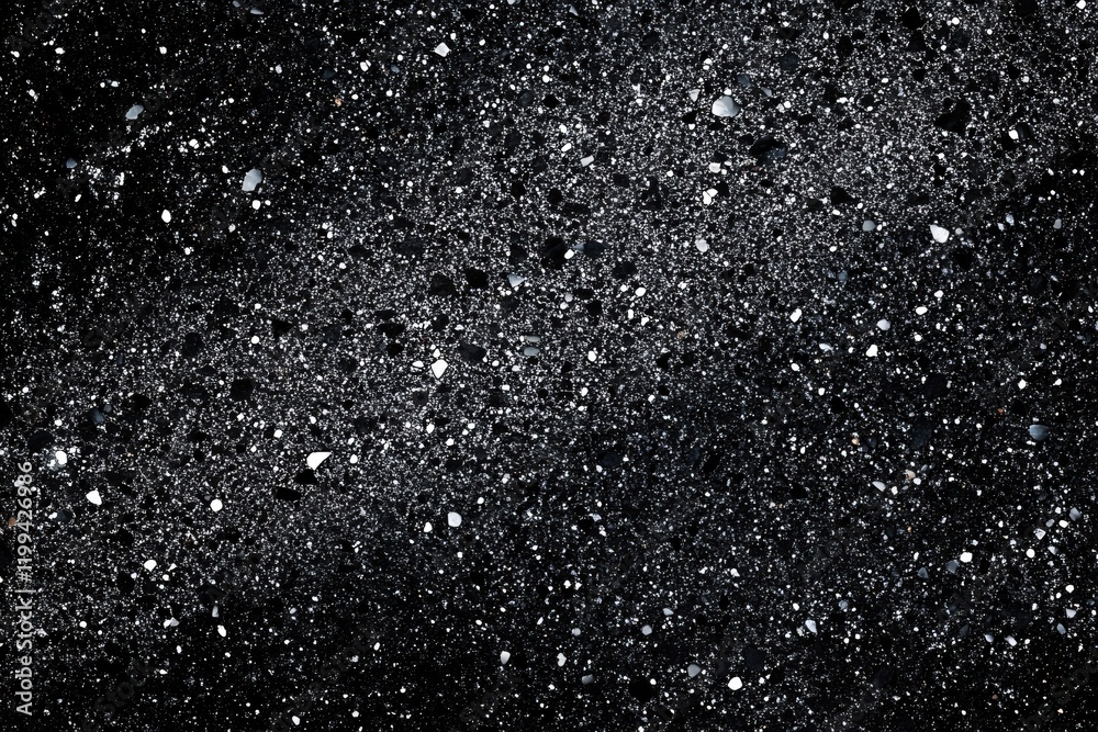 Poster abstract black and white speckled texture background design