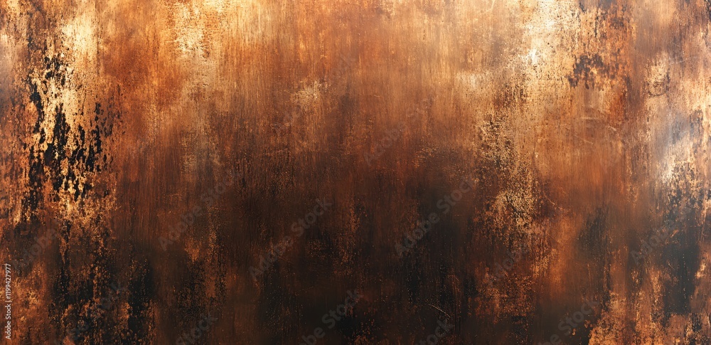 Poster dark brown rustic texture background grunge wall design abstract aged surface