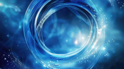 Abstract image beautiful colorful light sparkling flowing scattered across space background while swirling, create seamlessly scene effect perfect for designs evoke energetic and fantasy sense. AIG53.