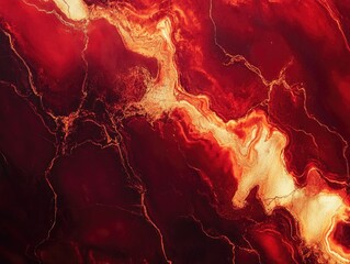 Electric Volcano Abstract Art
