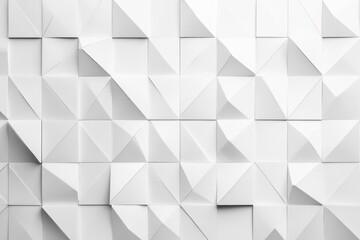 Textured white surface with geometric shapes creates modern, min