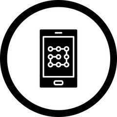 Pattern Lock Vector Icon Design