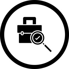 Job Recruitment Vector Icon Design