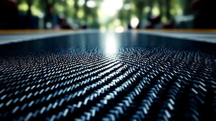 Fototapeta premium Intriguing Textures: A Close-Up View of a Moving Walkway's Surface