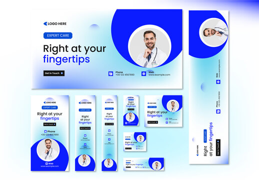 Medical Web Banner Design Template