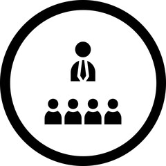 Leadership Vector Icon Design