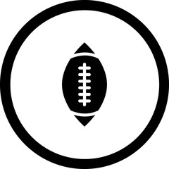 Rugby Vector Icon Design