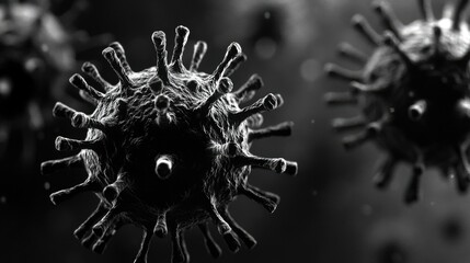 Microscopic View of Virus
