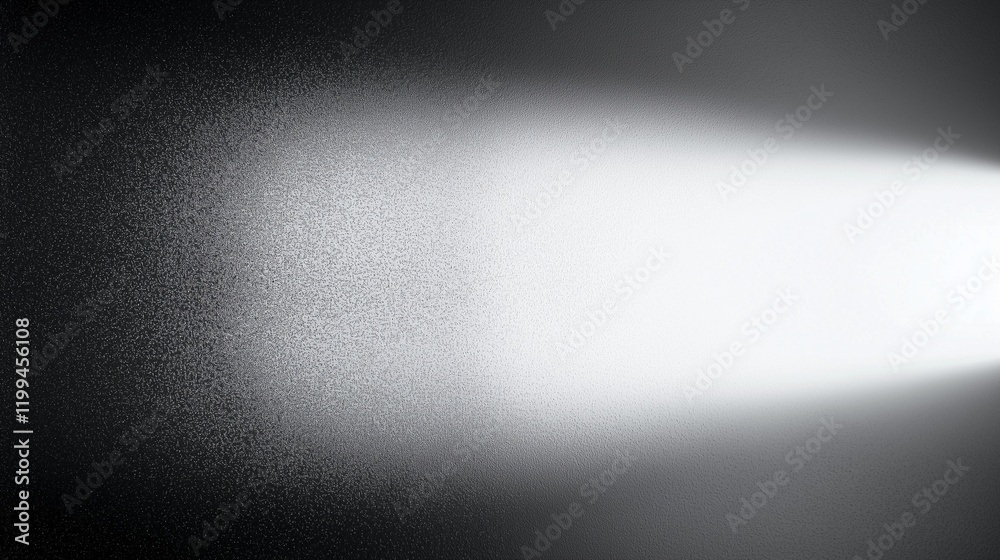 Poster Abstract gradient background with a soft spotlight effect on a black grunge textured wall. Gray and white grainy gradient texture with soft shadow light, ideal for design, posters, and minimalist pres