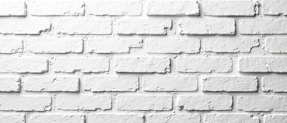 Fototapeta premium White Brick Wall Background - Stunning Visuals