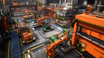 Futuristic Factory: A Glimpse into Automated Manufacturing