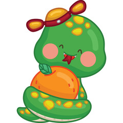 a cute chinese new year snake