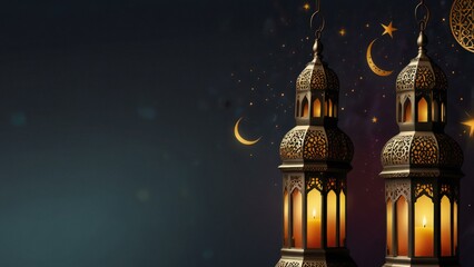 Obraz premium mosque at night