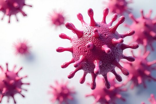 3D Gonococcus Bacteria - Scientific Illustration